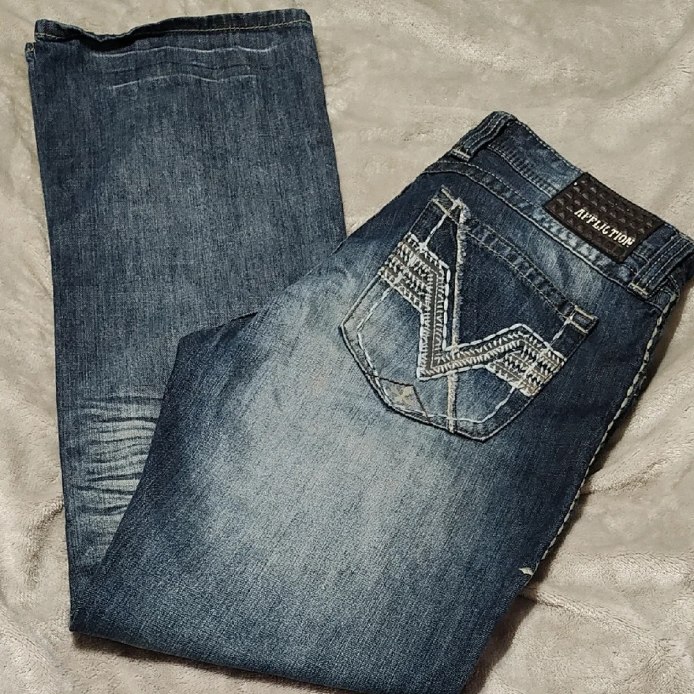 Affliction black premium COOPER men’s Jeans size 34